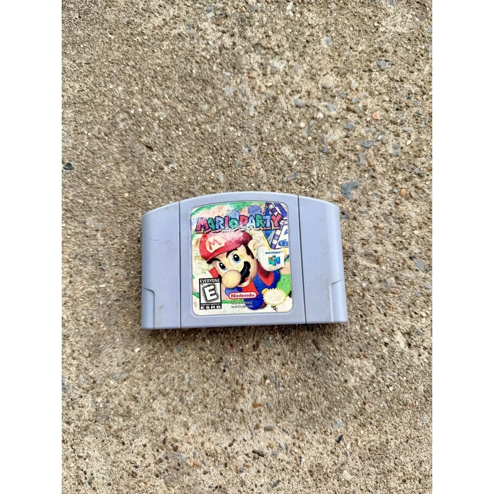 Nintendo 64 Mario Party N64 Video Game Cartridge NUS-006 Authentic Grey-Tested